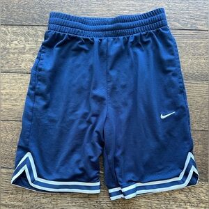 Nike Kids Dri Fit Navy Blue Shorts with White Trim